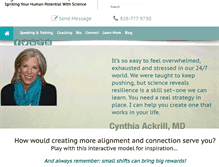 Tablet Screenshot of cynthiaackrill.com